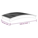 vidaXL Pont de jardin 110x74 cm Bois massif de pin imprégné