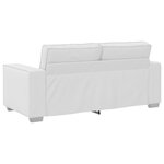 Canapé loveseat vidaXL blanc 140 cm en simili cuir