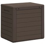 vidaXL Boîte de stockage de jardin Marron 58 5x46x55 cm Polypropylène
