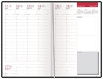 Agenda Couverture Rigide 'TEXTURA' Semainier 16 x 24 cm Noir OXFORD