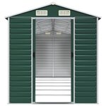 vidaXL Abri de jardin vert 191x555x198 cm acier galvanisé
