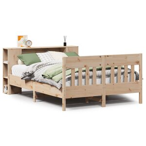 vidaXL Lit bibliothèque sans matelas 160x200 cm bois massif de pin