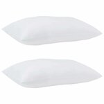 vidaXL Duvet avec coussins Argyle 3 Pièces Blanc 260 x 220 cm Microfibre