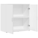 vidaXL Buffet blanc 79x38x80 cm bois d’ingénierie