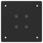 vidaXL Pieds de table console 4 pièces Noir 72 cm Acier
