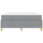 vidaXL Cadre de lit avec matelas Gris clair 140 x 200 cm tissu