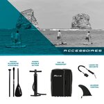 Stand up paddle gonflable keai 10'8  rohe - 325x81x15cm - avec pompe  pagaie  dérive  leash et sac de transport