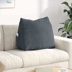 vidaXL Coussin de Dos Gris foncé 60 x 20 x 50 cm
