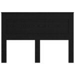 vidaXL Tête de lit Chêne noir 150 cm Bois d'ingénierie