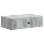 vidaXL Table d'appoint murale Sonoma gris 59 x 34 5 x 17 cm