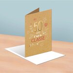 Carte 50 ans c'est la classe - draeger paris