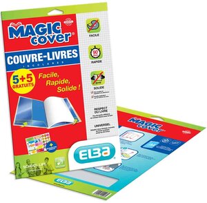 Paquet de 5 Couvre-livres 'Magic Cover' ELBA