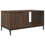 vidaXL Table basse Chêne marron 90 x 49 x 46 cm Bois d'ingénierie
