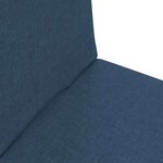 vidaXL Fauteuil de sol ajustable Bleu Tissu
