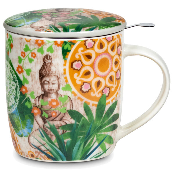 Mug avec infuseur métal bouddha