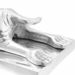 vidaXL Serre-livres 2 Pièces Argent 12 x 15 x 18 cm Aluminium