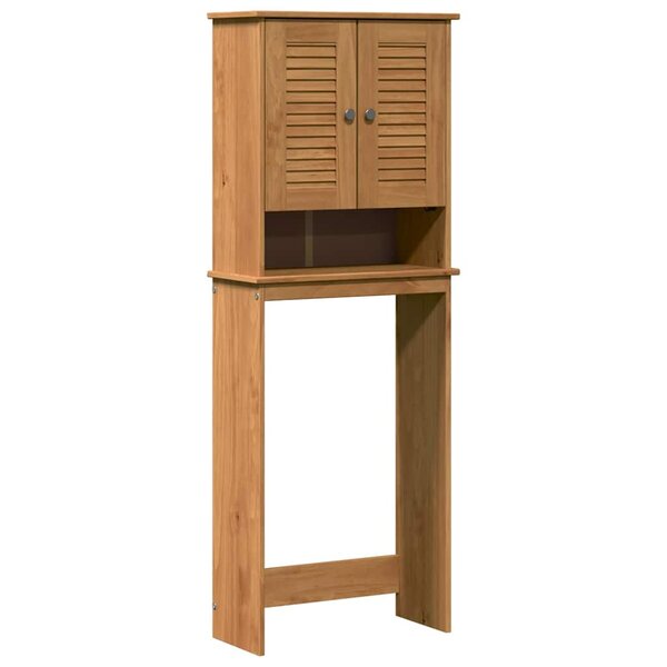 vidaXL Armoire de toilette VIGO marron miel 60 x 27 x 161 cm