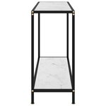vidaXL Table console Blanc 100x35x75 cm Verre trempé