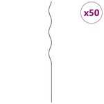 vidaXL Tuteurs spirales pour plantes 50 Pièces Vert 110 cm