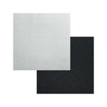 2 vinyles permanents brillants 122 x 14 cm - noir  argenté