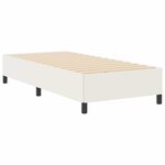 vidaXL Cadre de lit Crème 100 x 200 cm Tissu en velours côtelé