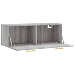 vidaXL Armoire murale sonoma gris 100x36 5x35 cm bois d'ingénierie