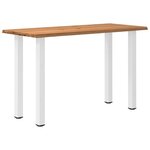 vidaXL Table de bar rectangulaire en chêne massif avec bords naturels 180 x 80 x 112 cm