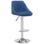 vidaXL Tabourets de bar lot de 2 bleu velours