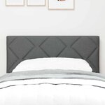 vidaXL Tête de Lit en Tissu avec tête de lit Gris foncé 80 cm tissu
