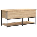 vidaXL Banc de rangement chêne sonoma 100x42 5x47 cm bois d'ingénierie
