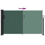 vidaXL Auvent latéral rétractable vert foncé 120x300 cm