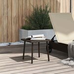 VidaXL Table basse de jardin rectangulaire marron 40x40x37 cm rotin