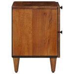 vidaXL Cabinet de chevet avec tiroir 2 Pièces Marron 40 x 33 x 46 cm