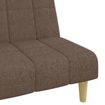 Vidaxl canapé-lit à 2 places taupe tissu