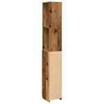 vidaXL Armoire de salle de bain vieux bois 25x25x170cm bois ingénierie