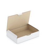 Boîte carton blanche d'expédition rajapost 24x17x5 cm (lot de 50)