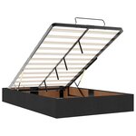 vidaXL Lit ottoman avec matelas noir 120x190 cm velours