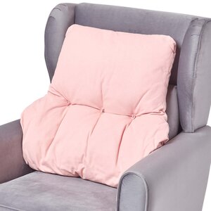 Coussin lombaire ergonomique en coton  Rose - HOMESCAPES