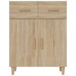 vidaXL Buffet chêne sonoma 69 5x34x89 cm bois d'ingénierie