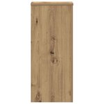 vidaXL Supports pour plantes 2 Pièces chêne artisanal bois d'ingénierie