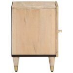 vidaXL Table de chevet 40x33x46 cm Bois de manguier solide