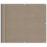 vidaXL Écran de balcon taupe 90x700 cm 100  polyester oxford