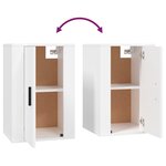vidaXL Ensemble de meubles TV 3 Pièces Blanc Bois d'ingénierie