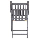 vidaXL Chaises pliables d'extérieur lot de 2 Bois d'acacia solide