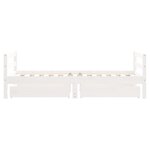 vidaXL Cadre de lit pour enfant tiroirs blanc 80x160cm bois pin massif