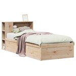 vidaXL Cadre de lit sans matelas 100x200 cm bois massif de pin