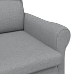 vidaXL Fauteuil gris clair 52 cm en tissu.
