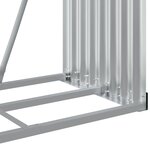 vidaXL Porte-bûches vert 80x45x190 cm acier galvanisé