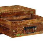 VidaXL Meuble TV mural 80x30x19 cm bois massif de récupération