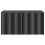 vidaXL Meuble TV mural Noir 59 5 x 41 x 30 cm Bois d'ingénierie